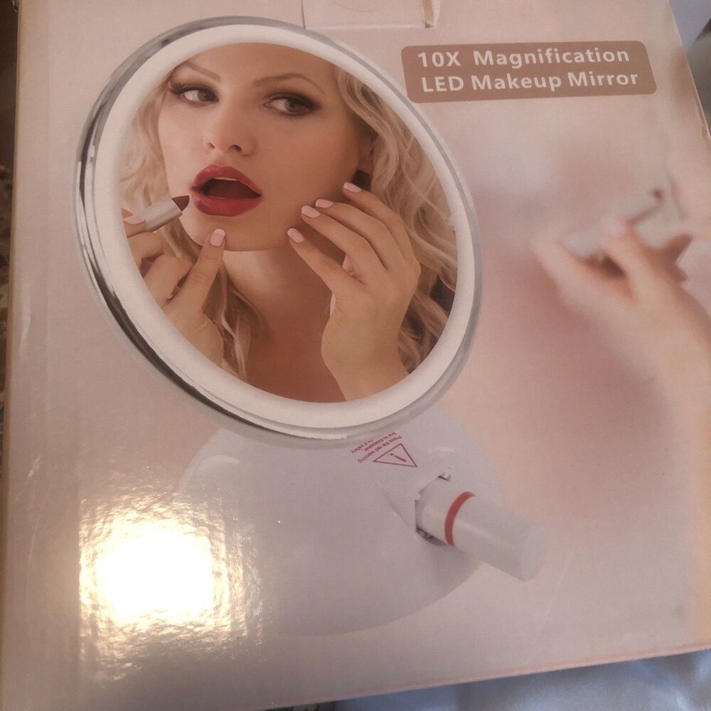 10X Magnification LED Makeup Mirror NEW